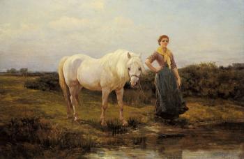 海伍德 哈代 Noonday taking a Horse to Water 海伍德 哈代 Noonday taking a Horse to Water